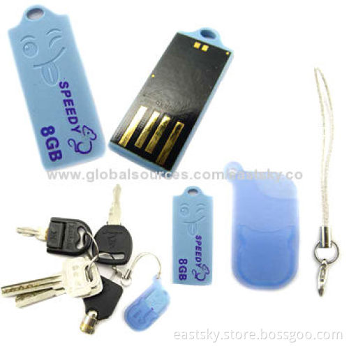Custom Colorful mini USB Flash Drive with Capacity of 64MB to 32GB and COB Technology, USB2.0 Host I